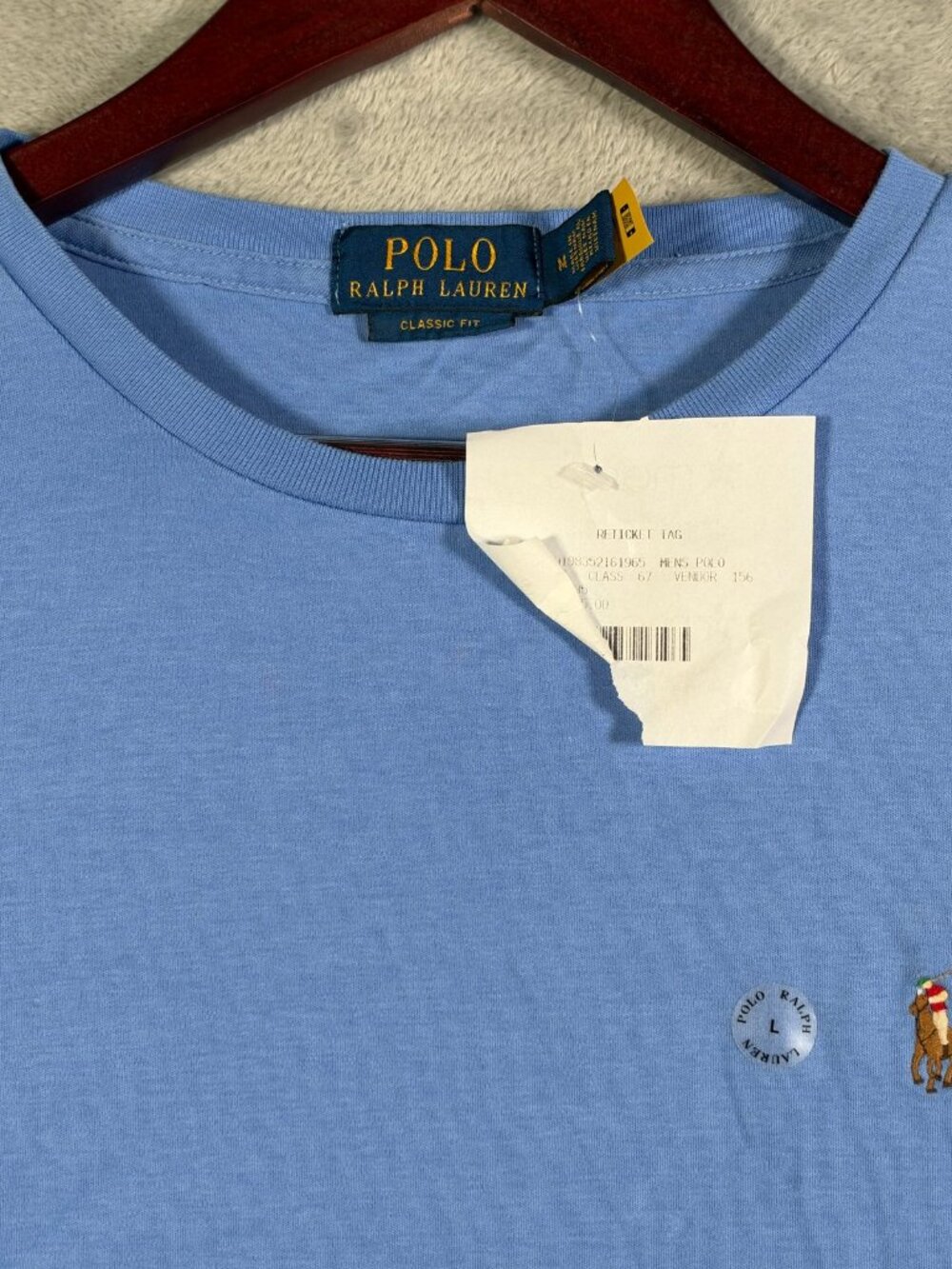 Polo Ralph Lauren T Shirt Mens M Blue Classic Fit Embroidered Pony Soft $65